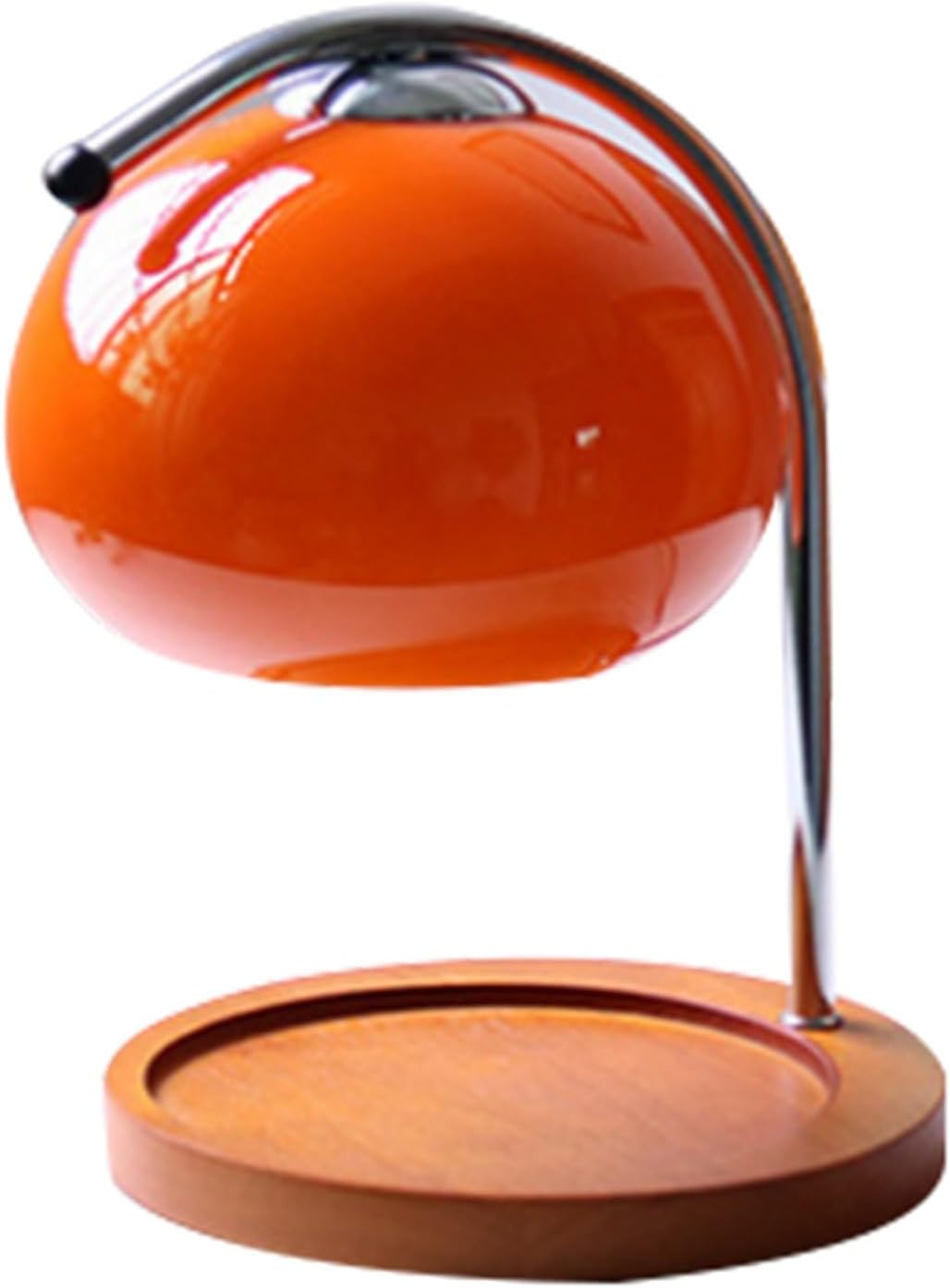 Retro Glass Candle Warmer Lamp Dimmable Aromatherapy Candle Lamp Bedside Table Lamps Study Office Home Decor Wax Warmer Lamps (Orange)