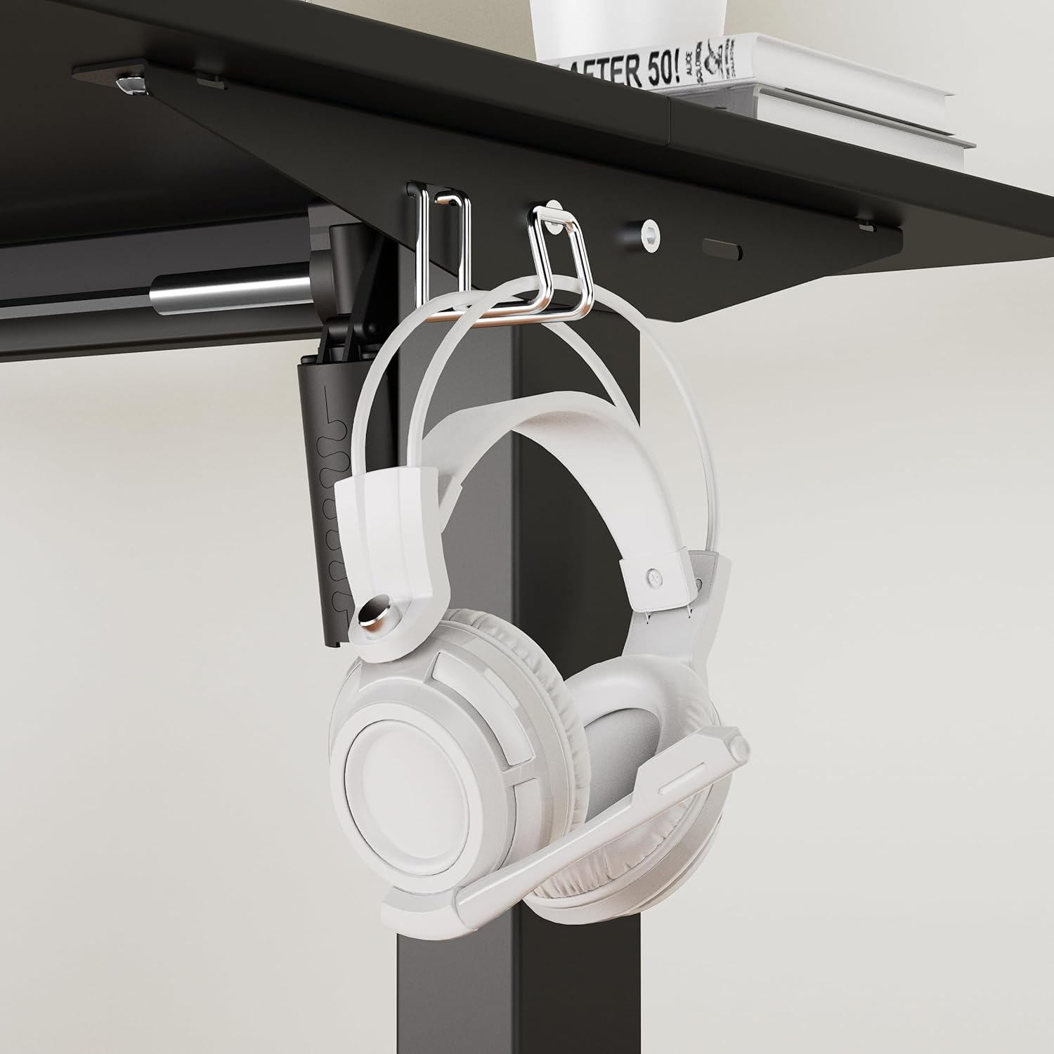 Longke Electric Standing Desk Adjustable Height, Stand up Home Office Desk, Sit Stand Desk with Memory Preset (Black, 32 Inches) image number 4