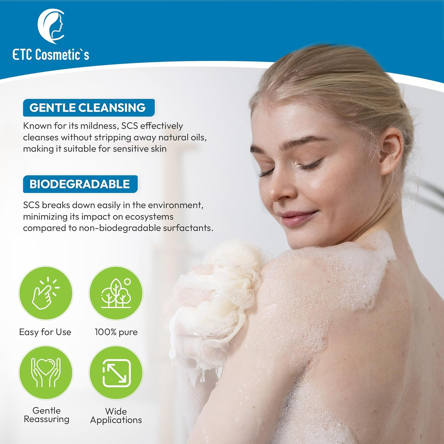 Sodium Coco-Sulfate - 300Gr - Can Be Used in Shampoo Bars, Liquid Shampoo, Body Wash, Shower Gel and Shower Bars, Syndet Bars, Various Bath Preparations (300 Gr) image number 5