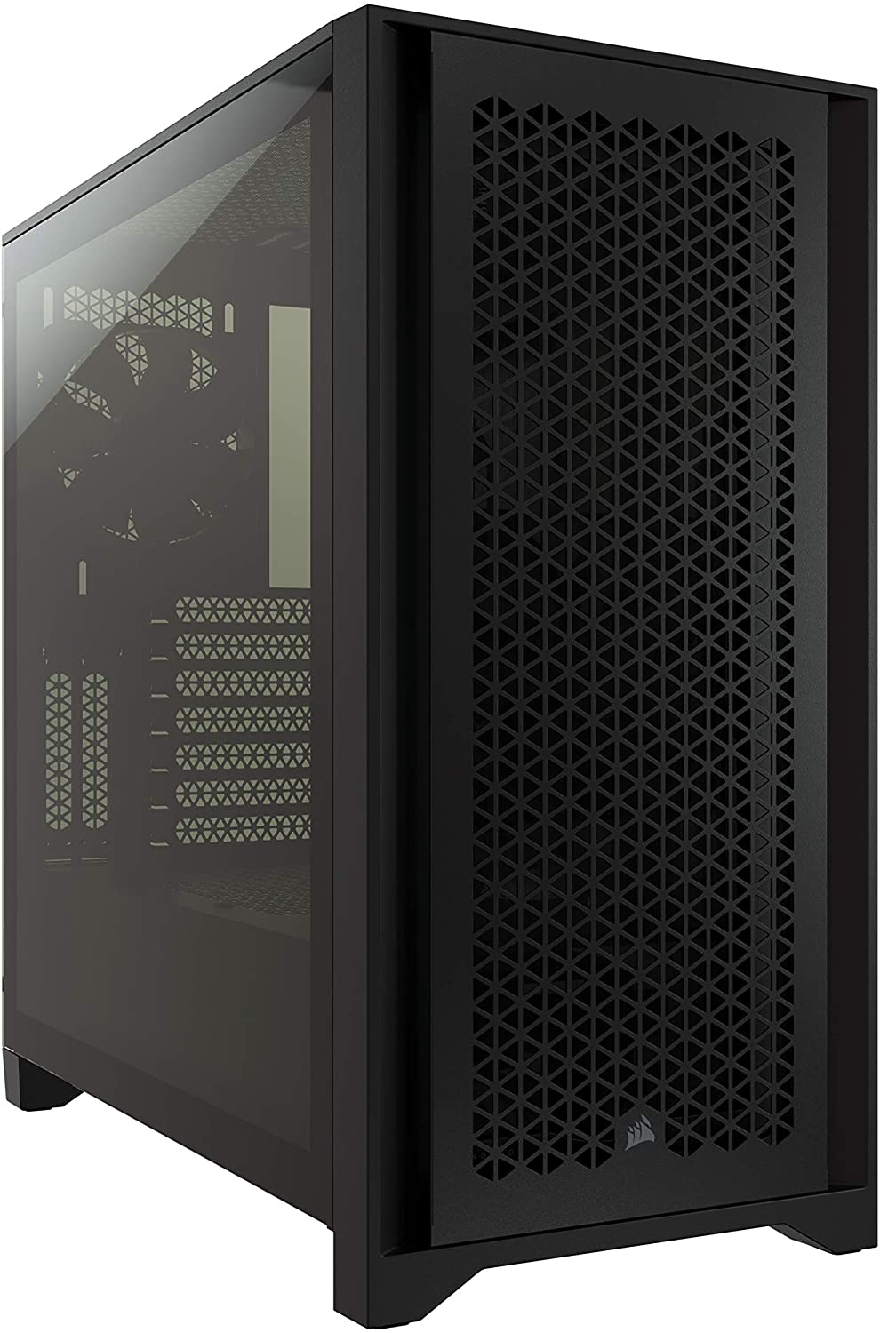 Corsair 4000D Airflow Tempered Glass Mid-Tower ATX Case (High-Airflow Front Panel, Tempered Glass Side Panel, Rapidroute Cable Management System, Spacious Interior, Two Included 120 Mm Fans) Black