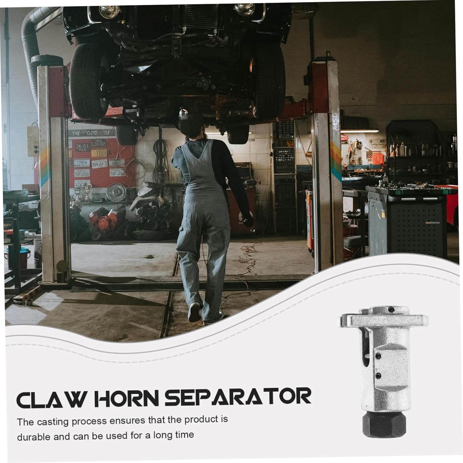 Jojofuny Elevation Spreader Strut Separator Tool for Hub Spreader Wrench Use in Automotive Repair Scenario image number 2