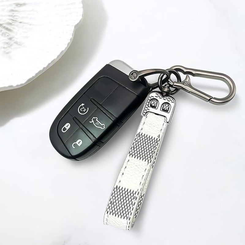Car Keychain Handmade Knit Universal Car Key Chain with 360 Degree Rotatable Snap Swivel image number 2