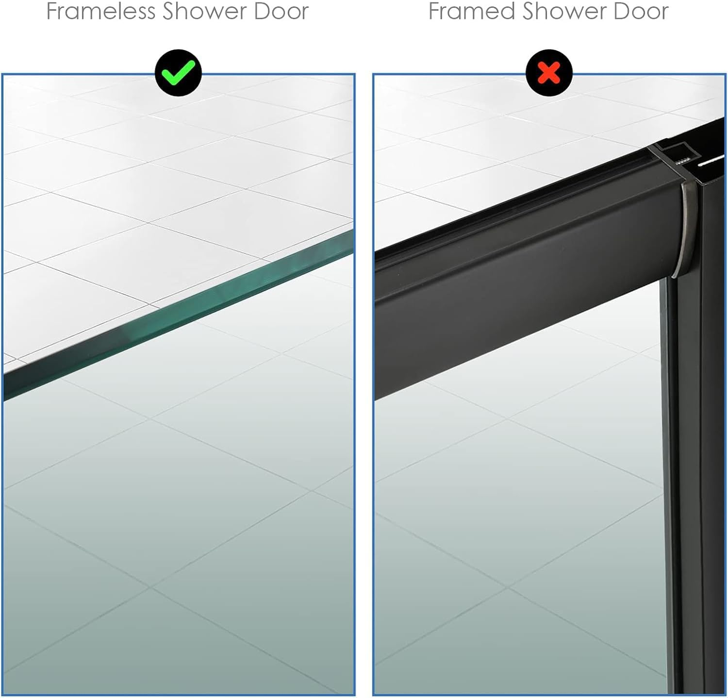 Over Shower Glass Door Hook, 2 Pack 304 Stainless Steel Extended Shower Door Hooks, Bathroom Frameless Drilling-Free Hanger, Double Side Towel Hooks, for Bathing Suits, Robe, Loofah, Shaver (Gold)