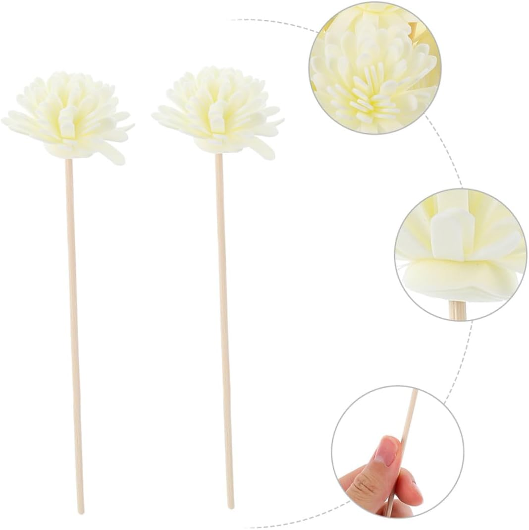 Aroma Diffuser Flower Sticks 20Pcs Artificial Reed Diffusers Decorative Handcrafted Scented Rattan Sticks for Home Fragrance and Aromatherapy image number 5