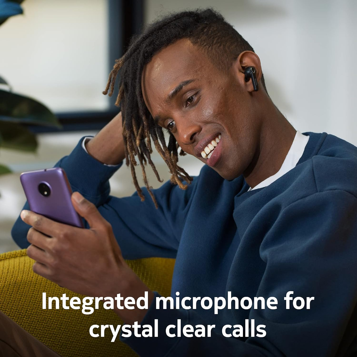 Nokia Lite Earbuds (Genuine Nokia Product) 2021 Universal Bluetooth Earphones with Audio, Charging Case, up to 36 Hours Battery, Easy Touch Controls, Black Medium image number 1