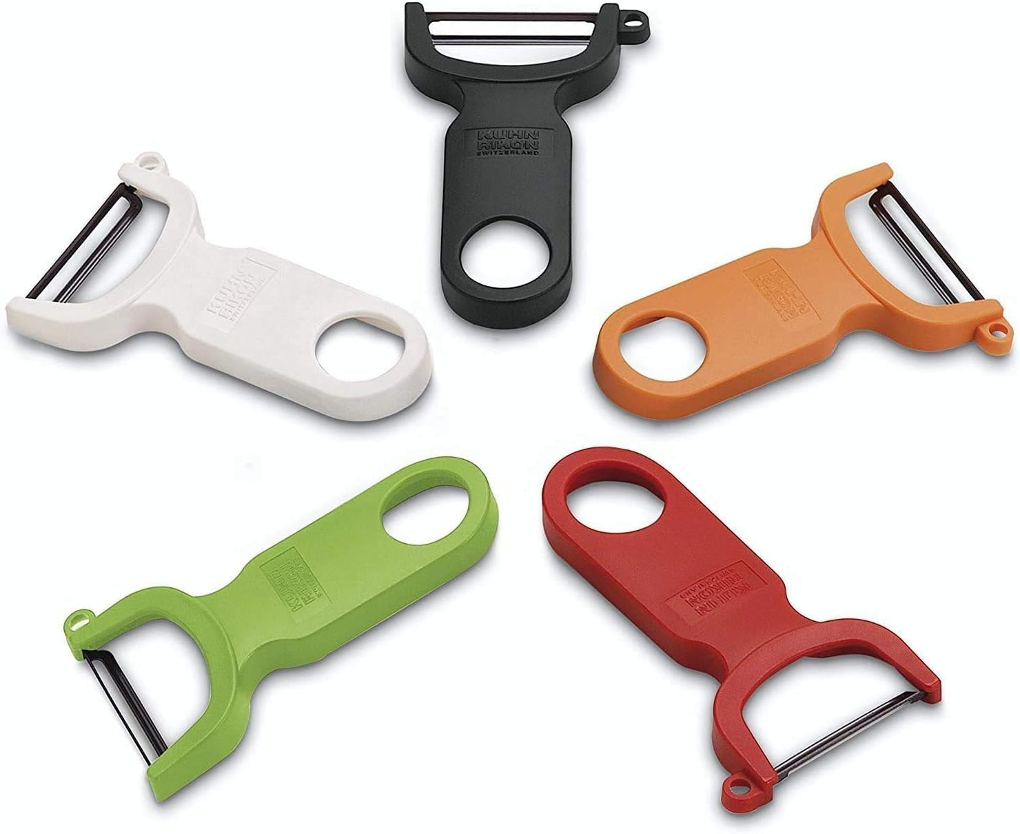 Kuhn Rikon Potato Peelers (Set of 3) with Steel Blade. Vegetable Peeler. Veg Peeler. Potato Peelers for Kitchen. Light Speed Peeler. Apple Peeler &ndash; 3 Year Kuhn Rikon Kitchen Accessories Guarantee image number 2