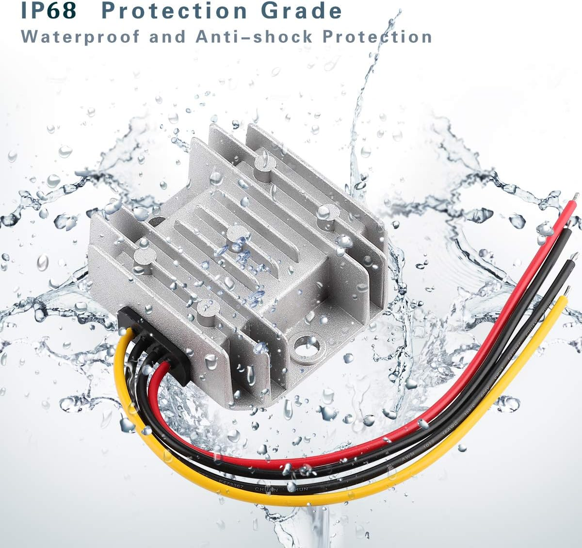 Golf CART Voltage Reducer Automatic Buck Boost Converter DC 8V-40V to 12V 3A 36W Step down up Regulator Waterproof Module Transformer image number 4