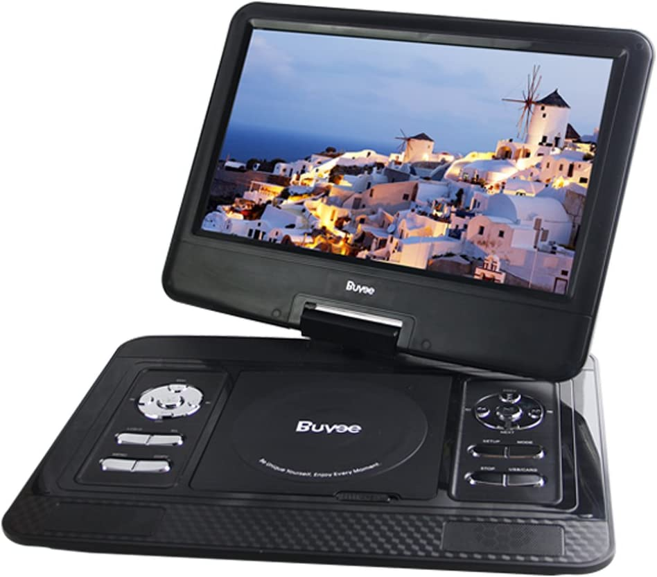 Portable DVD Player, Buyee 13.3'' Portable in Car DVD + ATV Player 270&deg; Swivel Screen USB SD + Free 300 Games CD (Black) image number 6