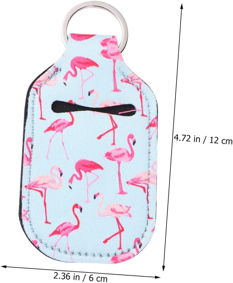 Healeved 3 Set Refillable Empty Bottles with Neoprene Keychain Holders Portable Hand Bottles for Soap Lotion and Liquid Travel Carriers and Stylish Covers image number 1