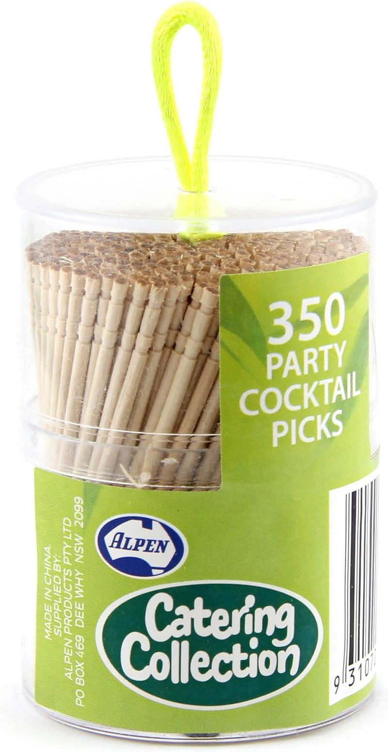 Alpen Cocktail One End Sharpened Toothpicks (Pack of 350)