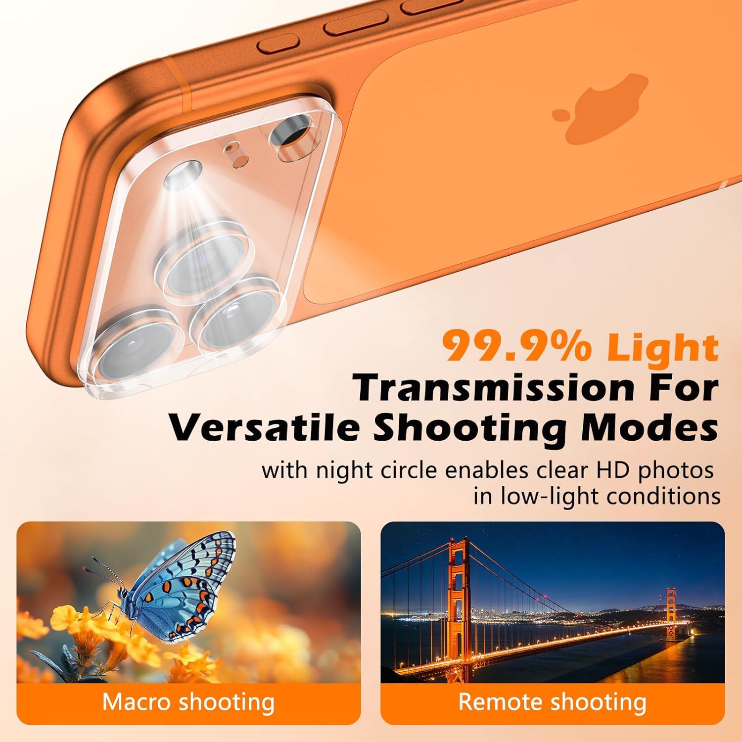 Imluckies Camera Lens Protector for 17 Pro 6.3 Inch Tempered Glass 9H Hardness Anti-Scratch Case Friendly Normal Night Shooting 3 Pack image number 3