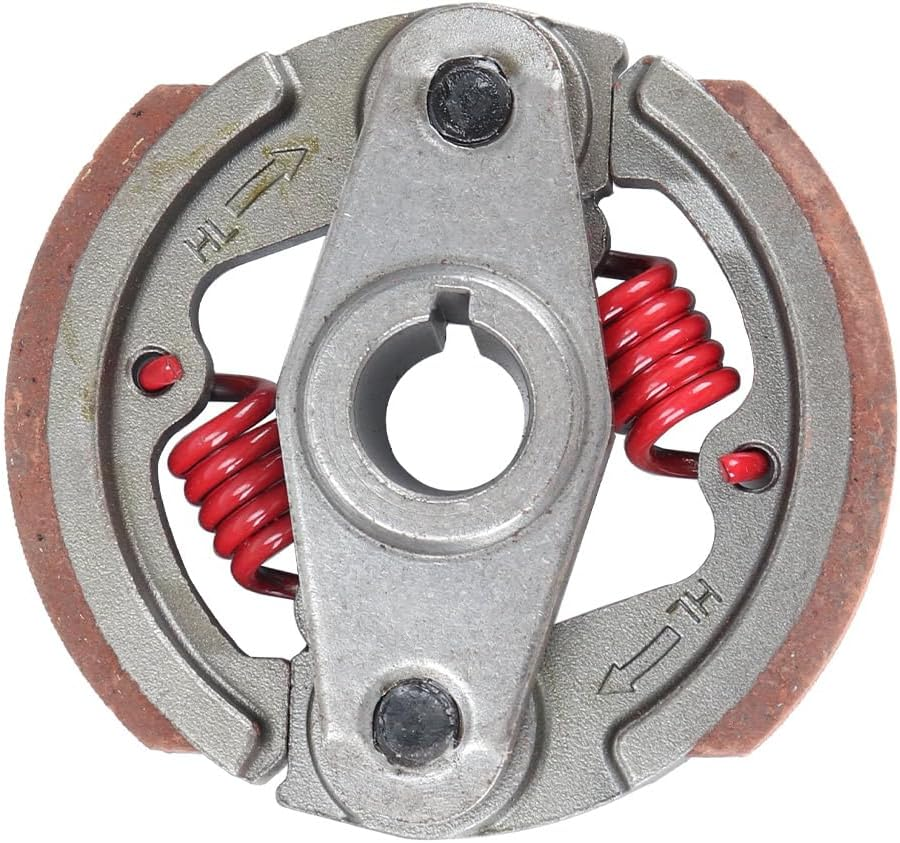 Heavy Duty Clutch Pad & Extra 2 Springs 43Cc 47Cc 49Cc 50Cc 2-Stroke Engine Racing Clutch Pads for Mini Moto Pocket Rocket Kid Bike ATV SYX Moto Red