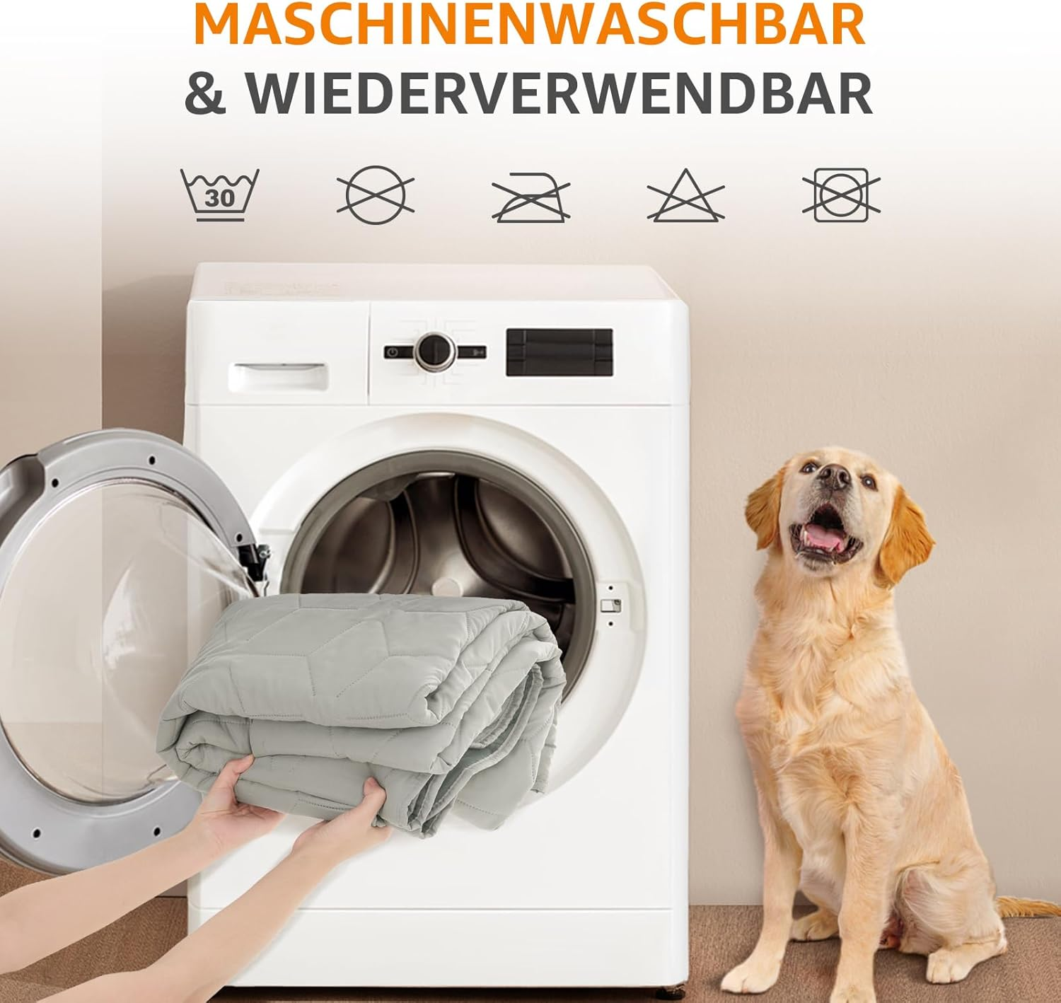 PICK for LIFE Waterproof Dog Blanket Large Dogs Outdoor Dog Blanket Washable 97 X 190 Cm image number 1