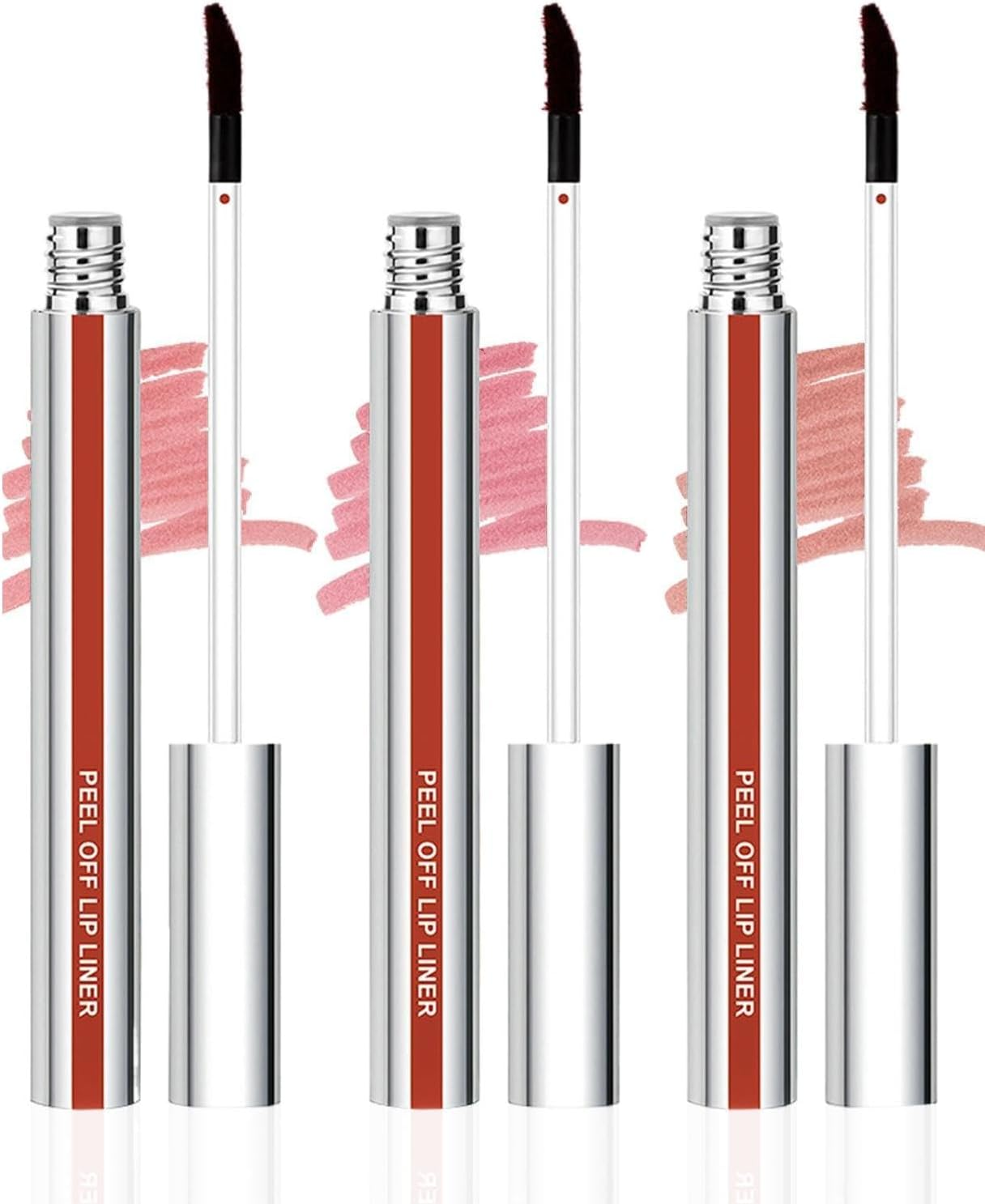 Vgvgaj Peel off Lip Lipstick | 3X Moisturizing Matte Waterproof Formula Lip Gloss - Non-Sticky Cup, Cosmetic Lipliner Makeup Long-Lasting, Vibrant Tint image number 3