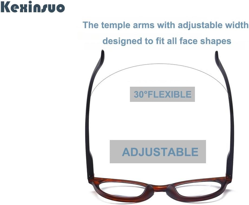 Reading Glasses,Anti Blue Light, for Both Men and Women - 2 X, Black image number 6