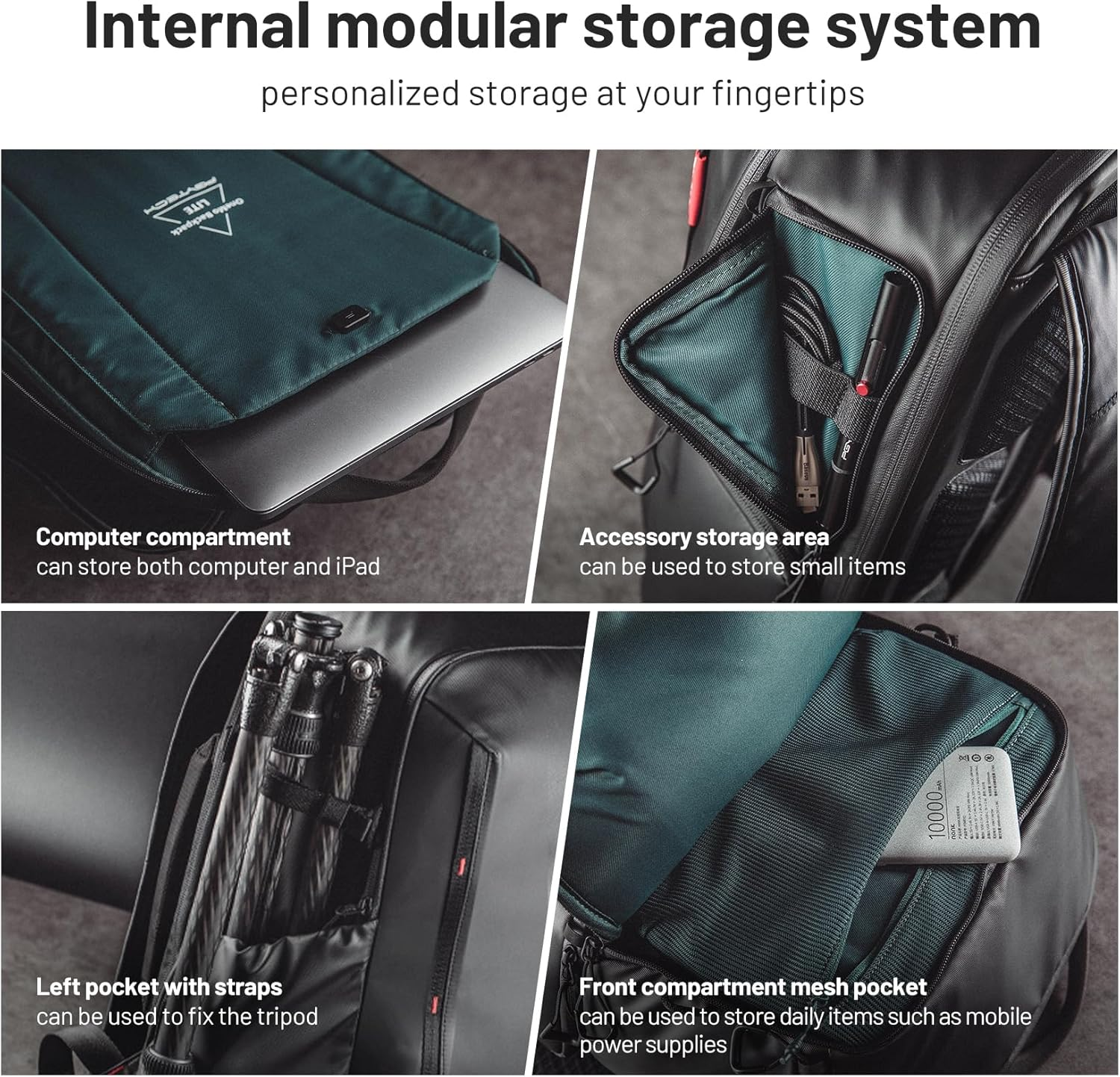 PGYTECH Onemo Lite Camera Backpack 22L for DJI, Sony, Canon, Nikon, OSMO Action/Pocket, DSLR/SLR Mirrorless, Drone, Camera Tripod Photographer Bag Gift image number 5