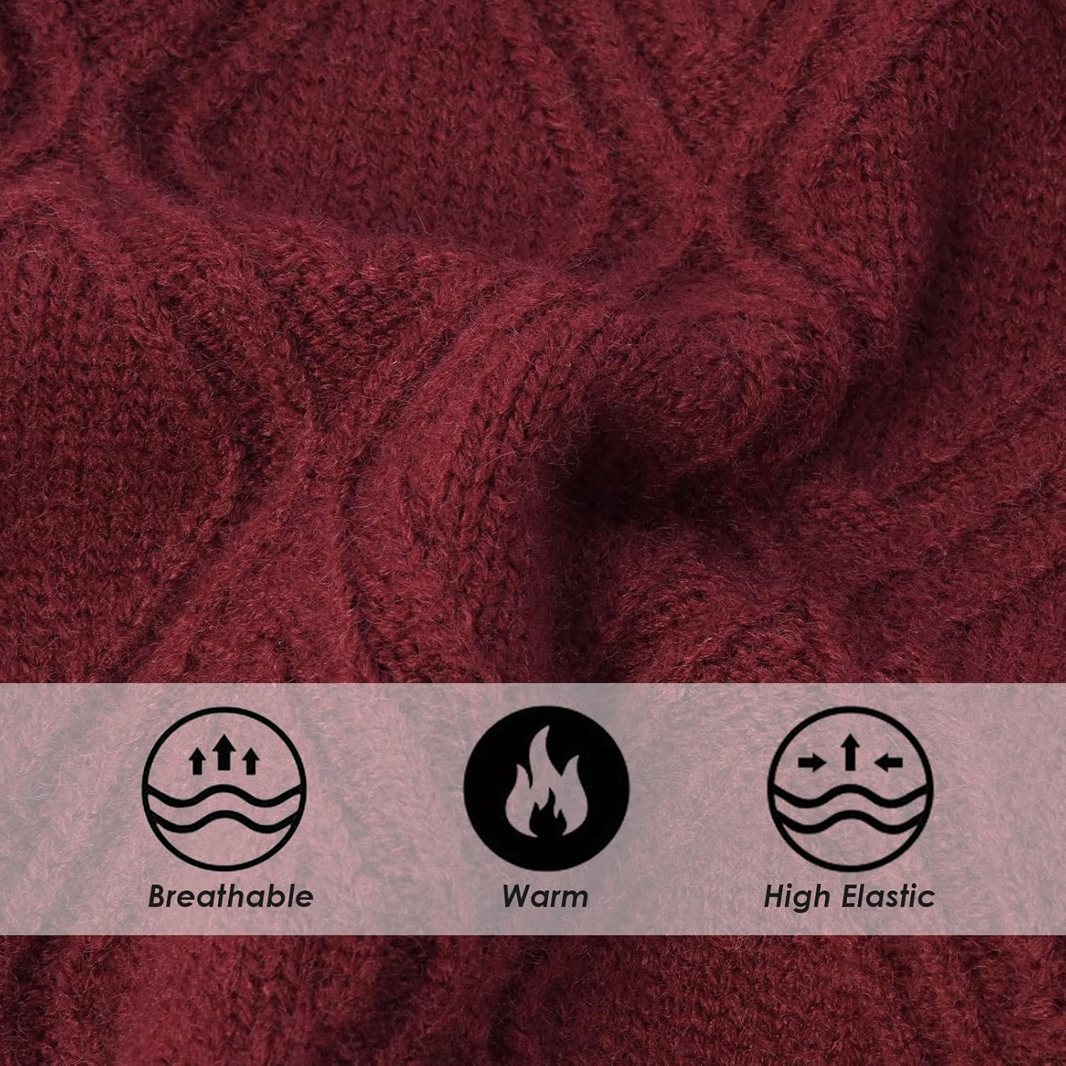 DENTRUN Dog Sweater Jumper, Turtleneck Knitting Dog Sweater, Fleece Jumpers Pullover Sweatshirt for Dogs Cats, Pullover Pajama Dog Coat, Elastic Dog Jumper image number 4