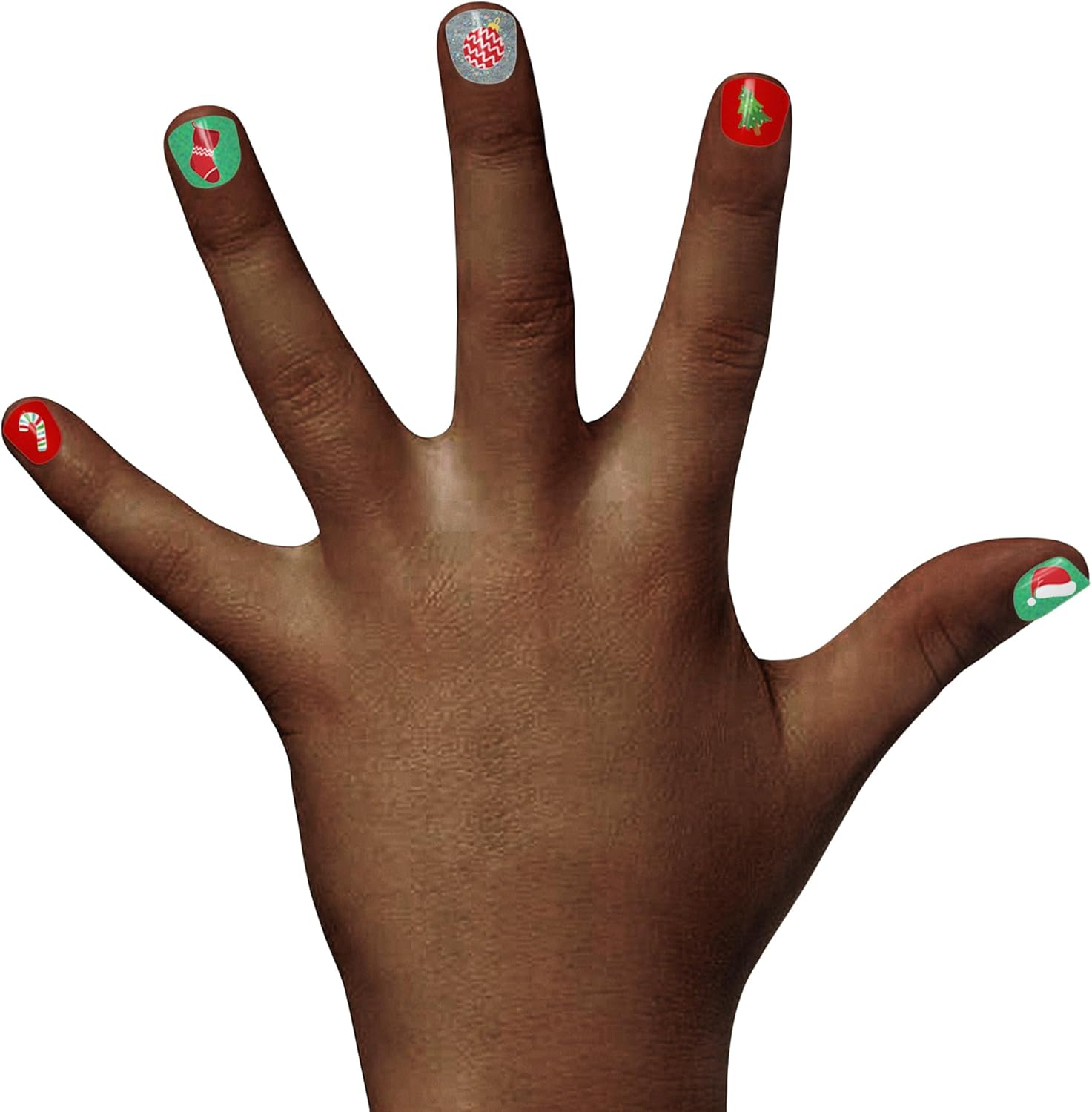 Piggy Paint Christmas Cutie Stick and Stay Earrings Kid Friendly Nail Art Stickers