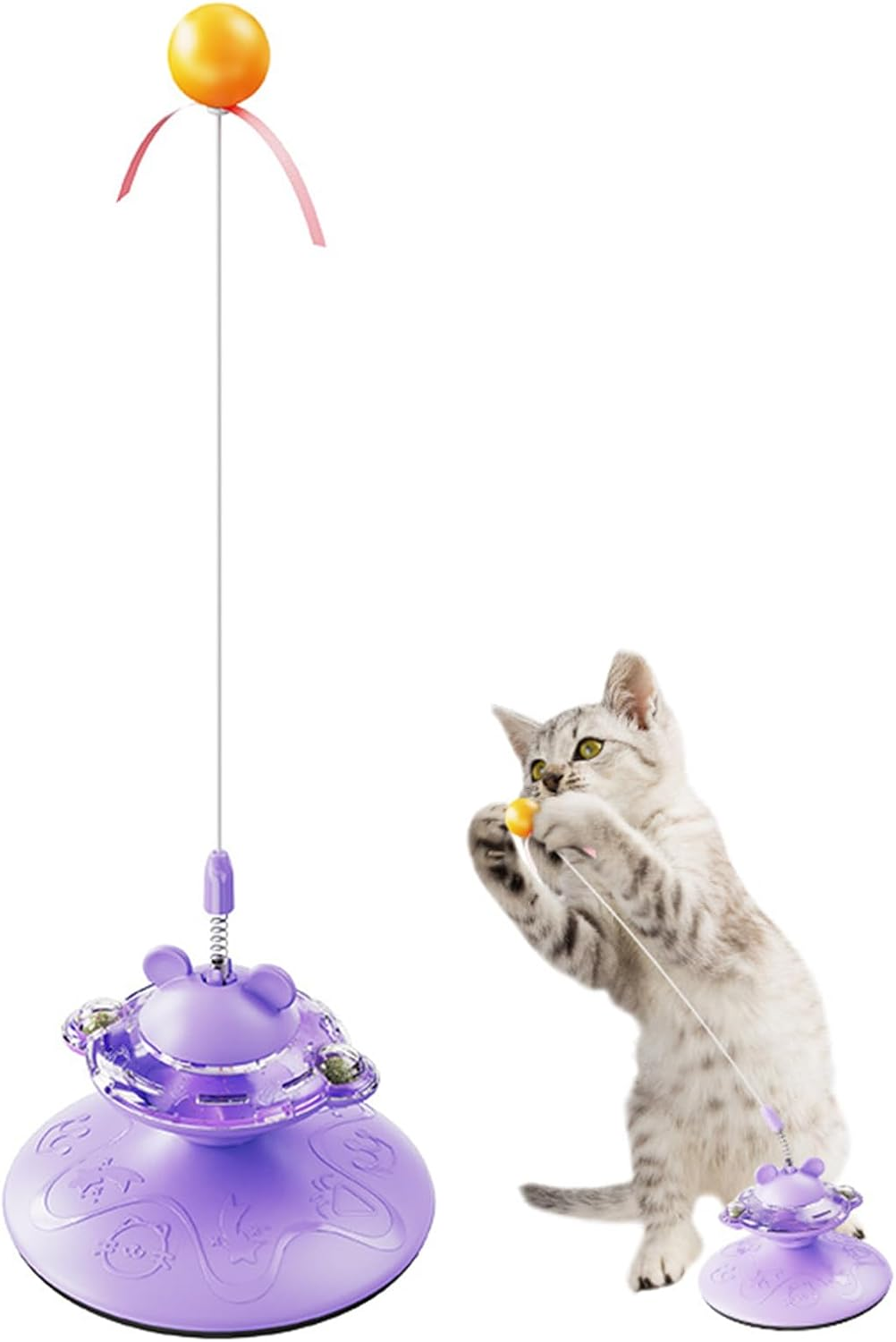 Interactive Cat Toys Rotating & Ball Exercise Kitten Toy Funny Cat Teaser Toys/439 image number 6