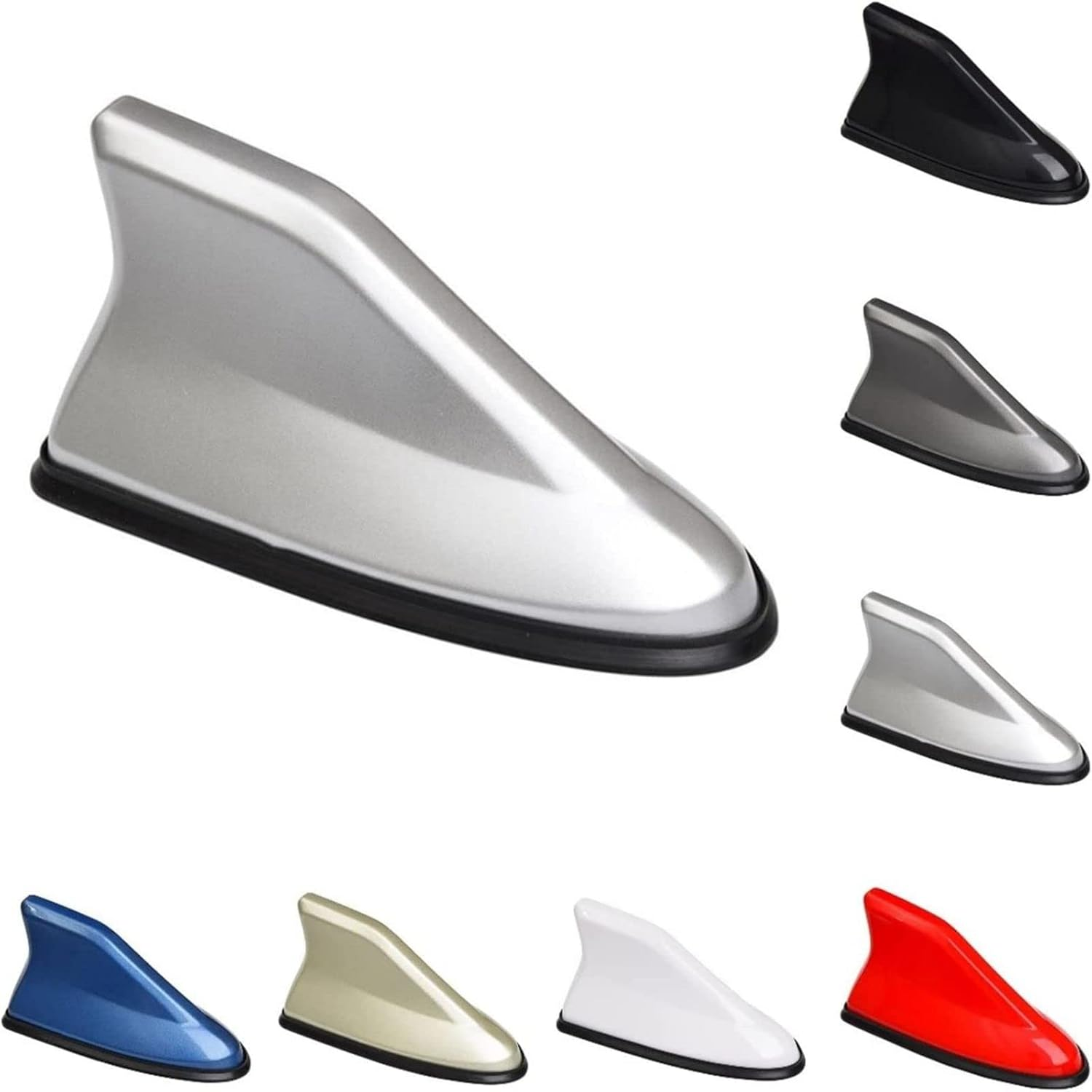 Shark Fin Aerial,Car Aerials, Car Shark Fin Antenna for Audi A1 A3 A4 B6 B8 B9 A3 A5 A6 A7 A8 Q2 Q7 Q3 Q5 R8 S5 S6 S7 S8, AM/FM/DAB Roof Car Radio Car Aerial Mast Enhanced Signal Car Accessories,A (C - C image number 5