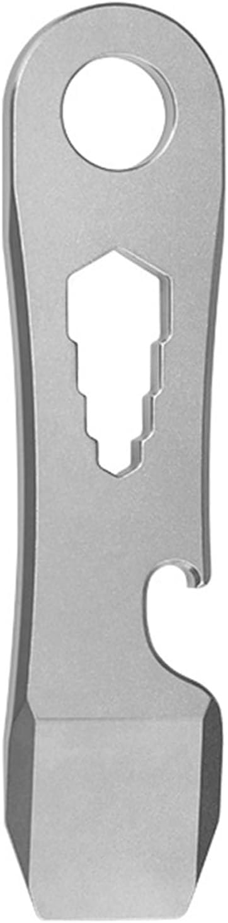 Titanium EDC Pry Bar Bottle Opener Keychain Pry Bar Nut Wrench, Screwdriver, Bicycle Hub Spoke Wrench Multi Tool, Equipment Tools for Camping, Hiking image number 4