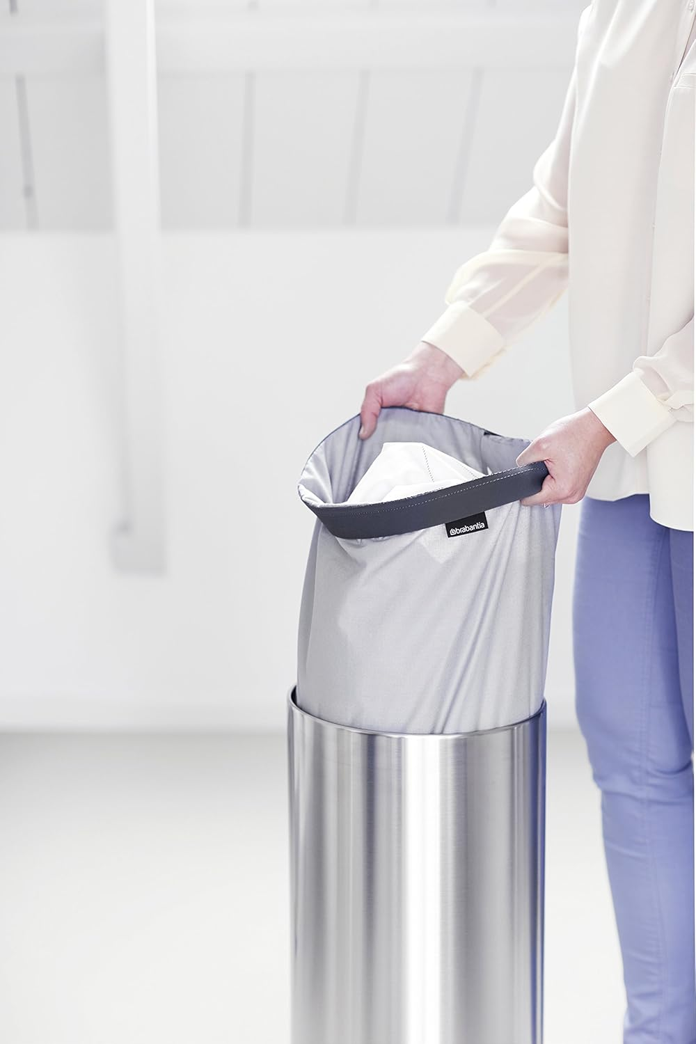 Brabantia Laundry Bin Bag, 35 Litre Capacity, Grey image number 6