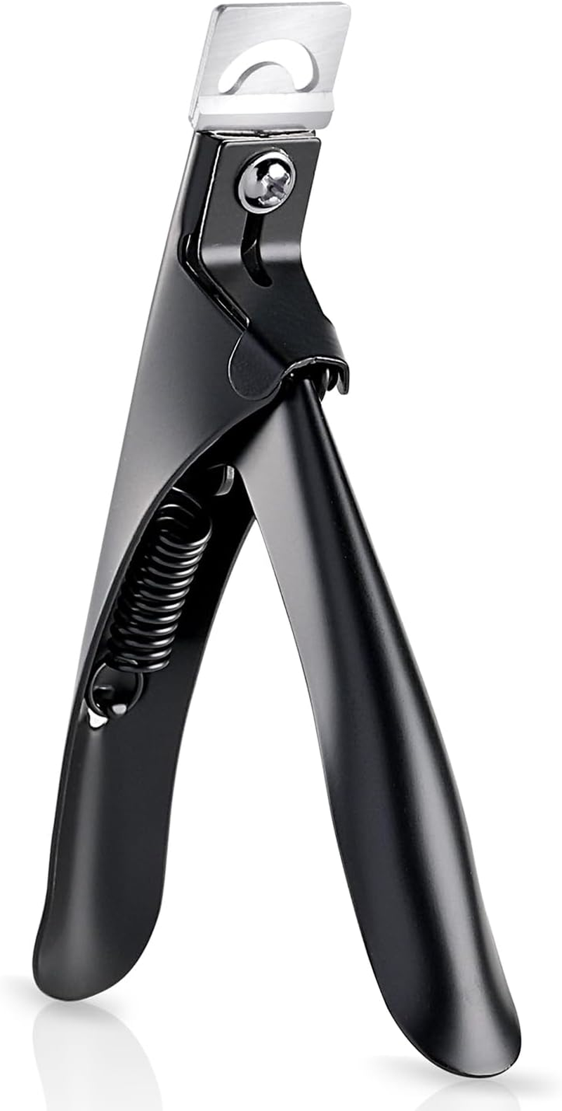 GAOY Acrylic Nail Clippers, Professional Stainless Steel Edge Cutter for False Nail Tips, Salon & Home Use Sharp Blade Clip Manicure Tool, Black