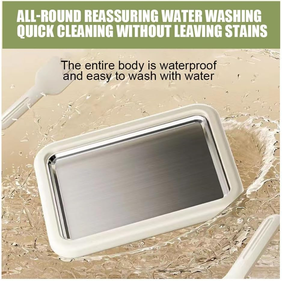 Ice Cream Maker Plate with 2 Spatulas for Homemade Rolled Ice Cream, Frozen Yogurt, Gelato, and Sorbet. Manual Stainless Steel Pan(White) - Pink image number 7