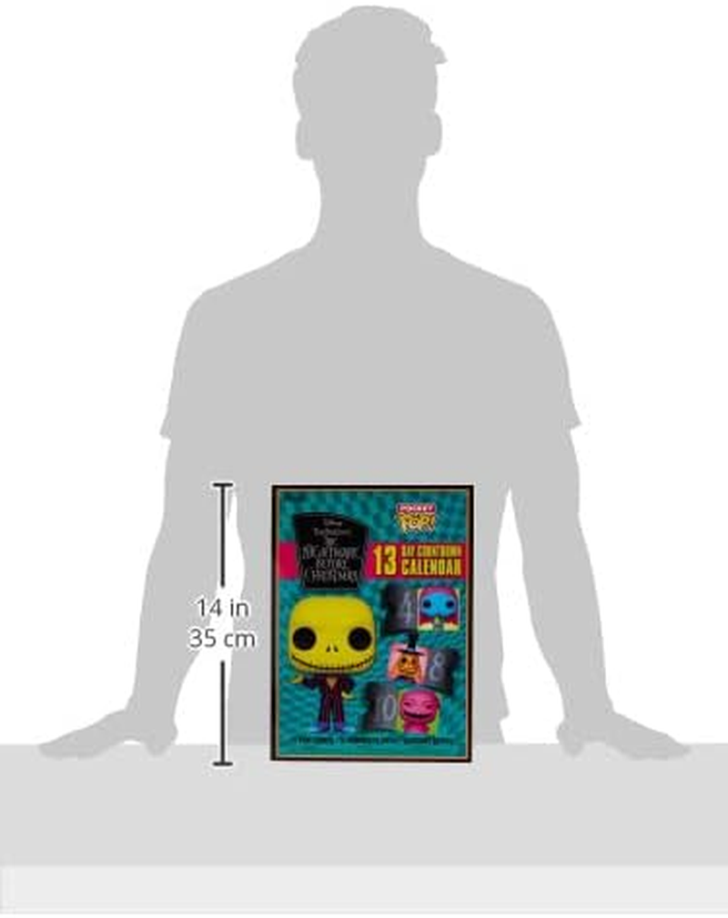 FUNKO ADVENT CALENDAR: 13 Days- the Nightmare before Christmas(Blklt), Multicolored (63959)