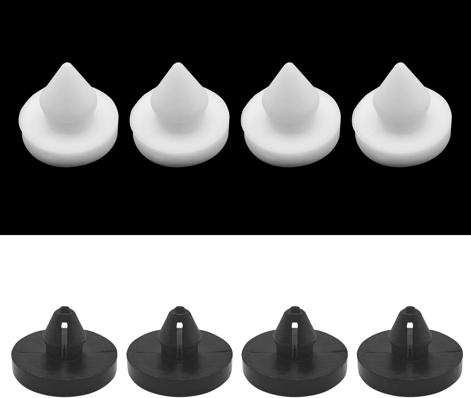 4 PCS Car Brake Pedal Stopper, Wear-Resistant and Corrosion-Resistant Switch Limiter Treadle Pad, Light and Firm Auto Parts, Suitable for Honda CRV Accord Fit 46505-SA5-000 (White)