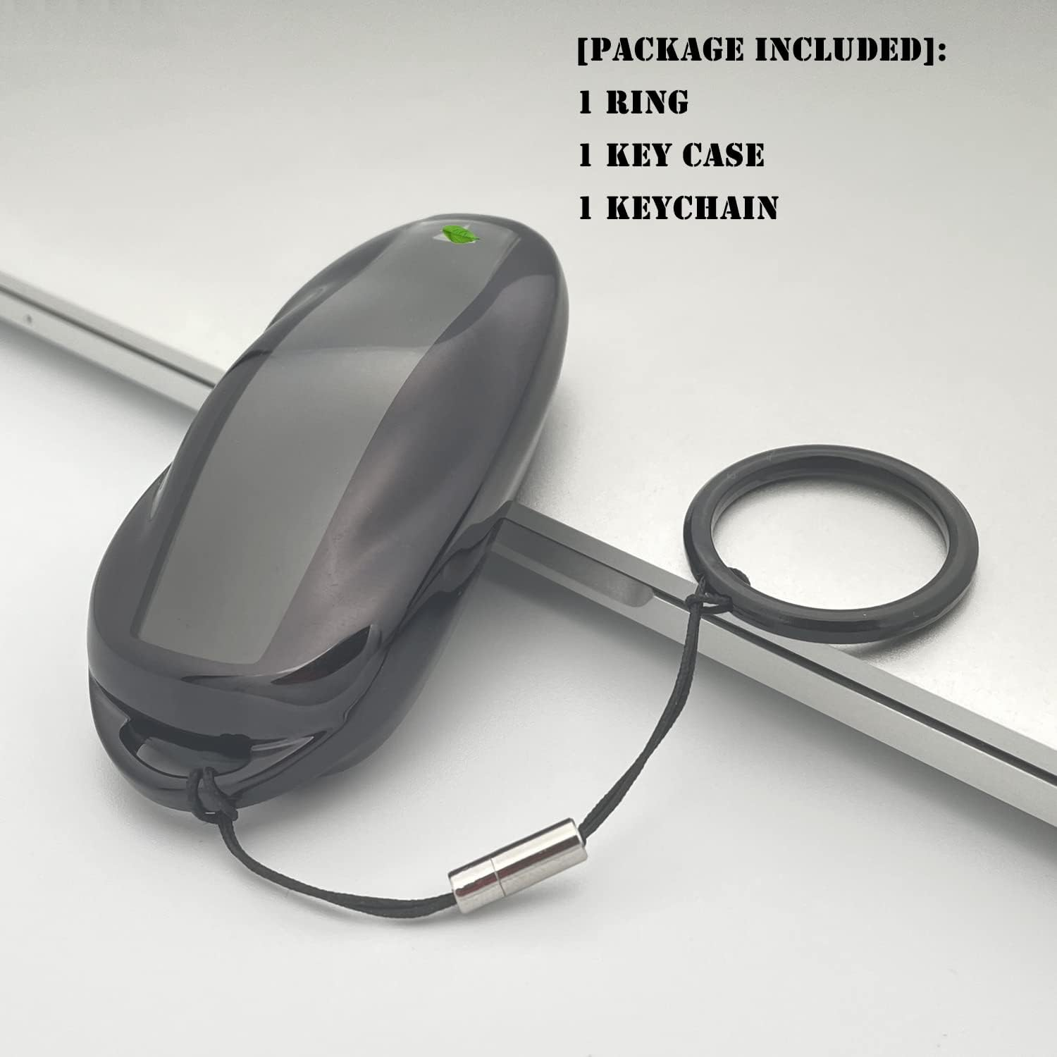 TANDRIVE Key Fob Cover Holder for Tesla Model S (X Y 3)，Black image number 3