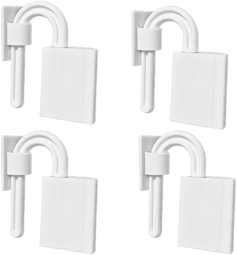 4-Pack Door Finger Guards &ndash; Baby Proof Door Hinge Protectors, Child Safety Pinch Prevention Stoppers, Anti-Slam Finger Guard for Kids & Toddlers (White) image number 4