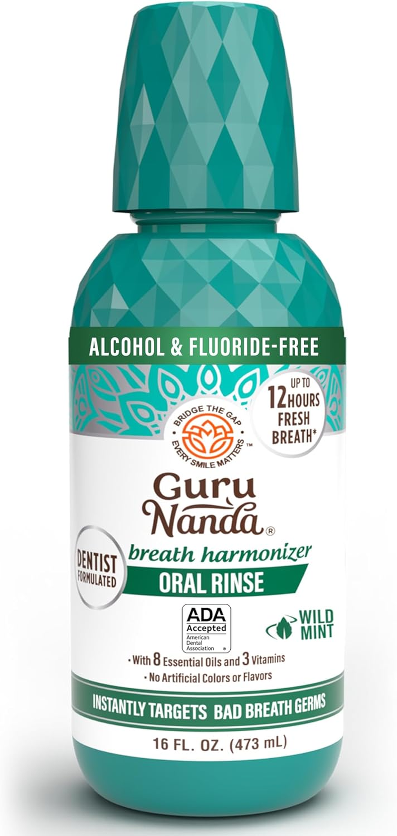 Gurunanda Oral Rinse Mouthwash 16 Fl Oz image number 1
