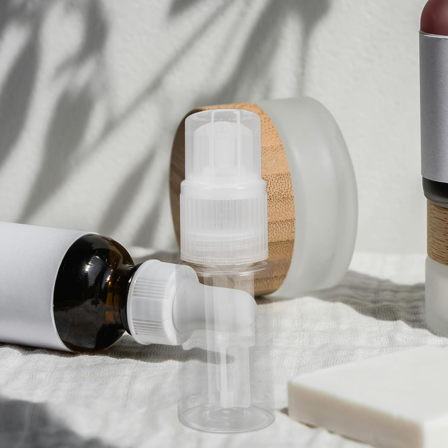 FRCOLOR Refillable Powder Spray Bottle 80Ml Empty Dry Powder Dispenser for Home Use and Barbershop Cosmetic Spray Container image number 5