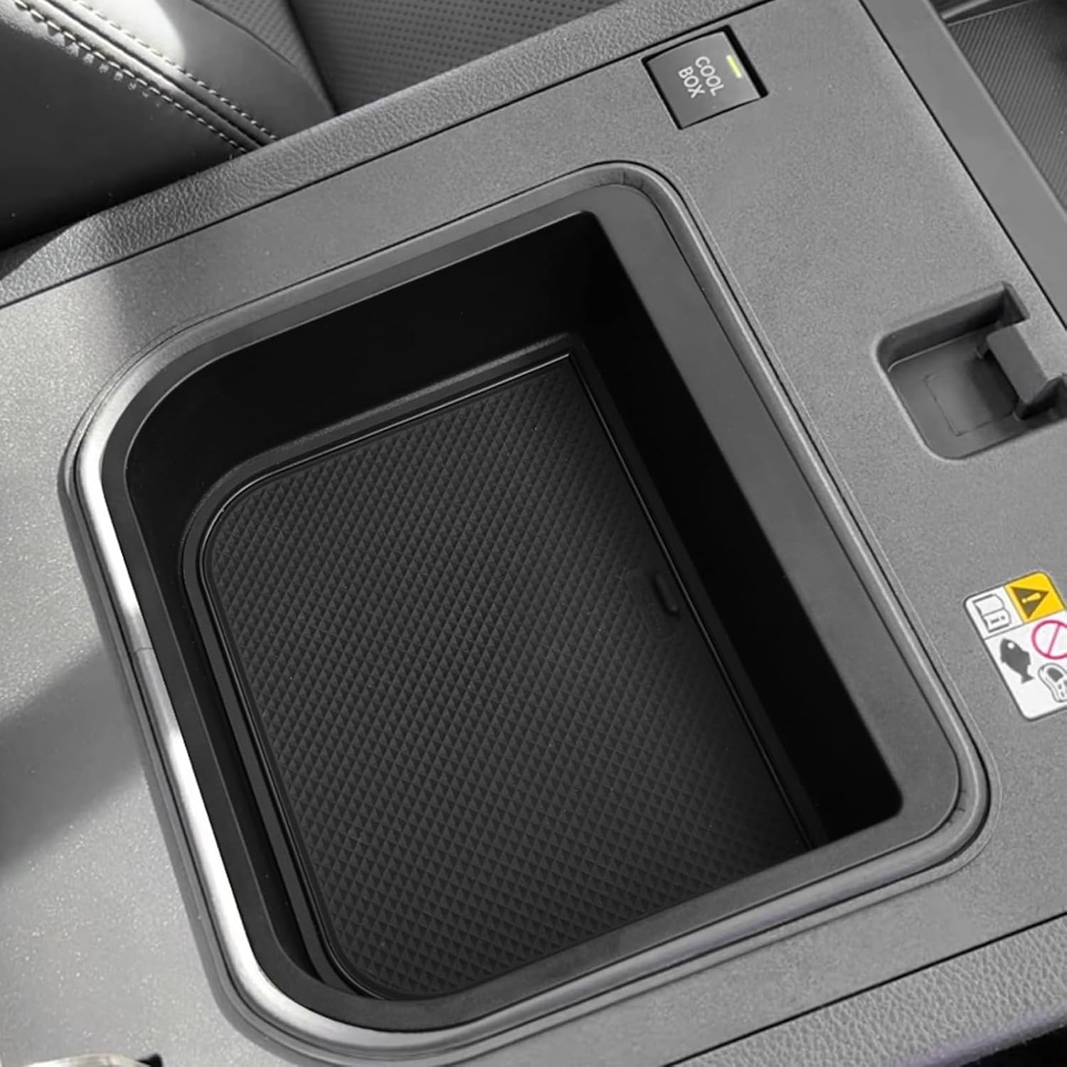 Center Console Organizer for Toyota Land Cruiser 250 Prado J250 LC250 2024 2025 Interior Organizer Center Console Holder Tray Armrest Storage Box with Non-Slip Silicone Mats (Only Fit Cool Box) image number 1
