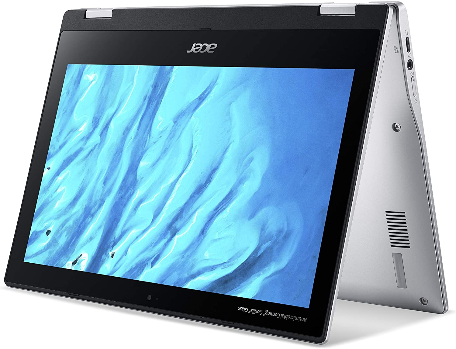 Acer Convertible Chromebook Spin 311, 11.6" HD IPS Touch, Mediatek MT8183 Processor, 4GB RAM, 32GB Emmc, Chrome OS, Silver, CP311-3H-K4S1 image number 2