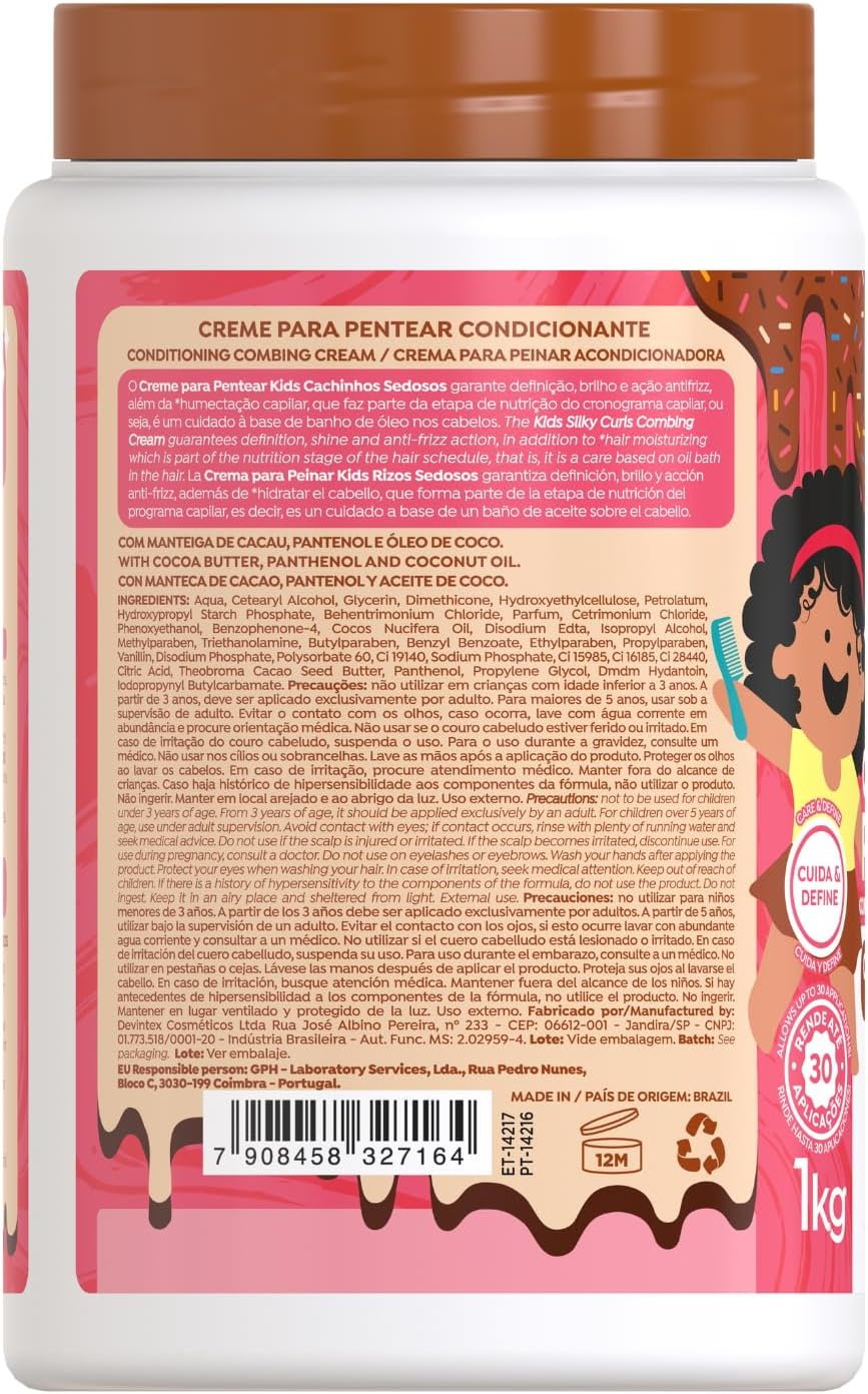 Salon Line Combing Cream Chocolate Children'S Nourished Curls 1 Kg image number 2