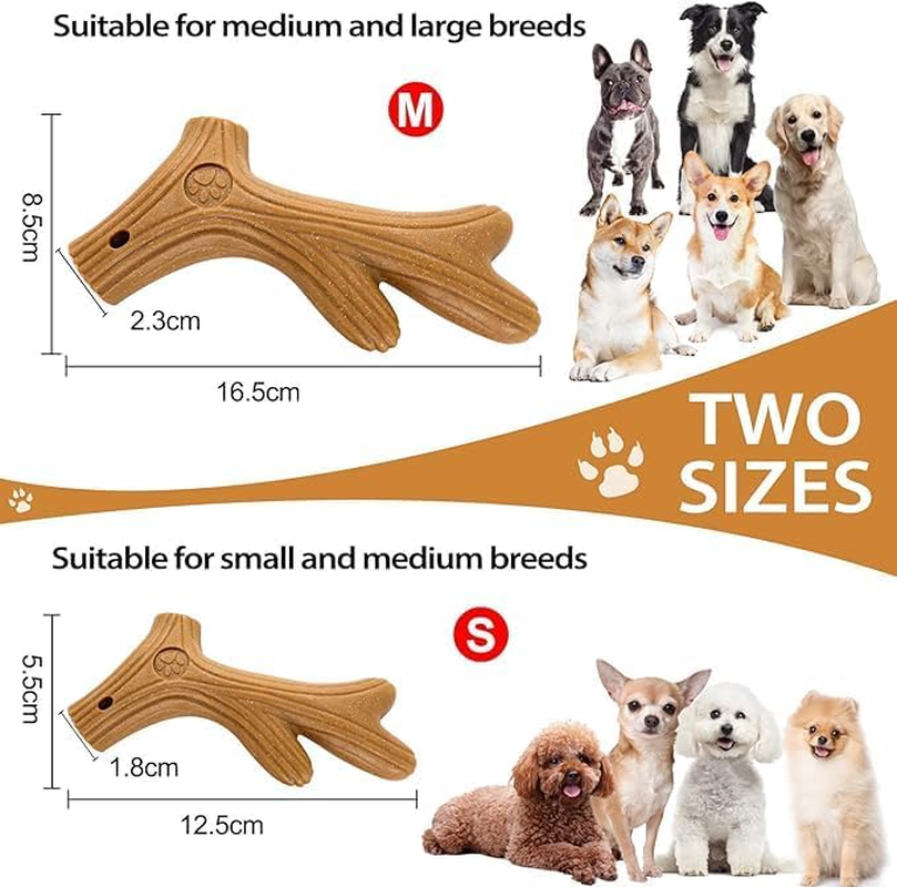 Beiqilian Antler Dog Chew Toy, Indestructible Toughg Dog Chew Toys, Teeth Grinding Bite Resistant Boredom Relief Antler Pet Teething Stick for Small Medium Large Dogs image number 4