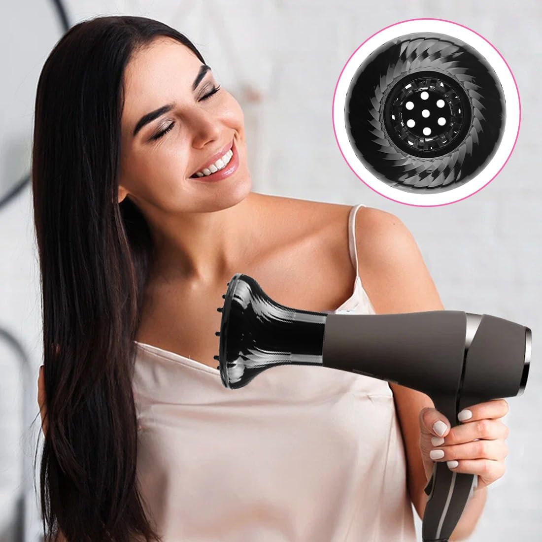 NHQZ Universal Folding Hair Diffuser,Hot Air Diffuser for Curly Hair,For Styling Curly or Wavy Hair image number 5