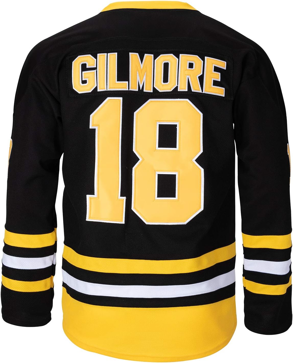 Mens Happy Gilmore 18 Adam Sandler 1996 Black Ice Hockey Jersey image number 4