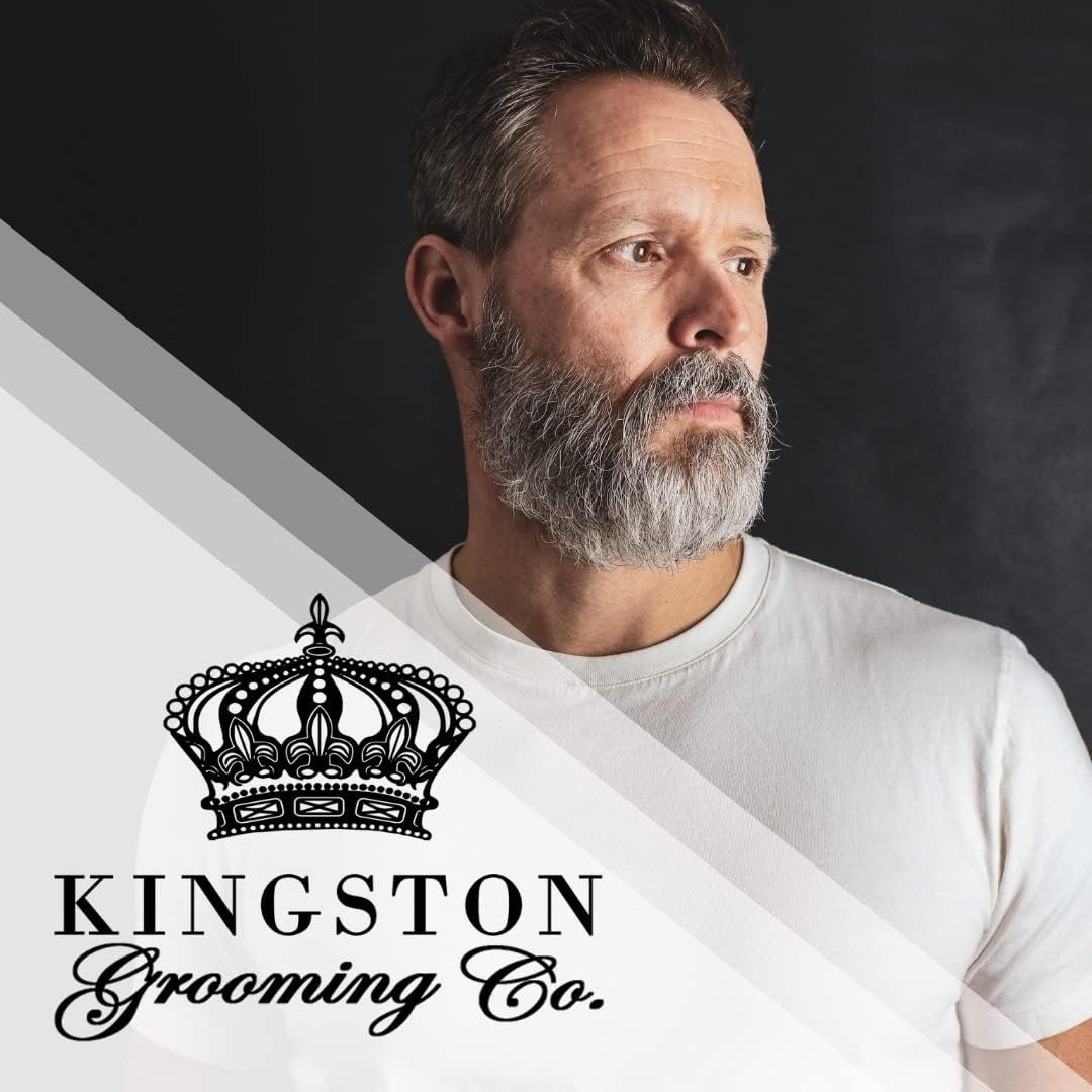 Kingston Grooming- Professional Quality 100% Natural Wooden Dual Boar Hair Bristle Beard and Hair Brush for Men. Solid Beechwood and Engraved Contour Design with Travel Case. image number 3