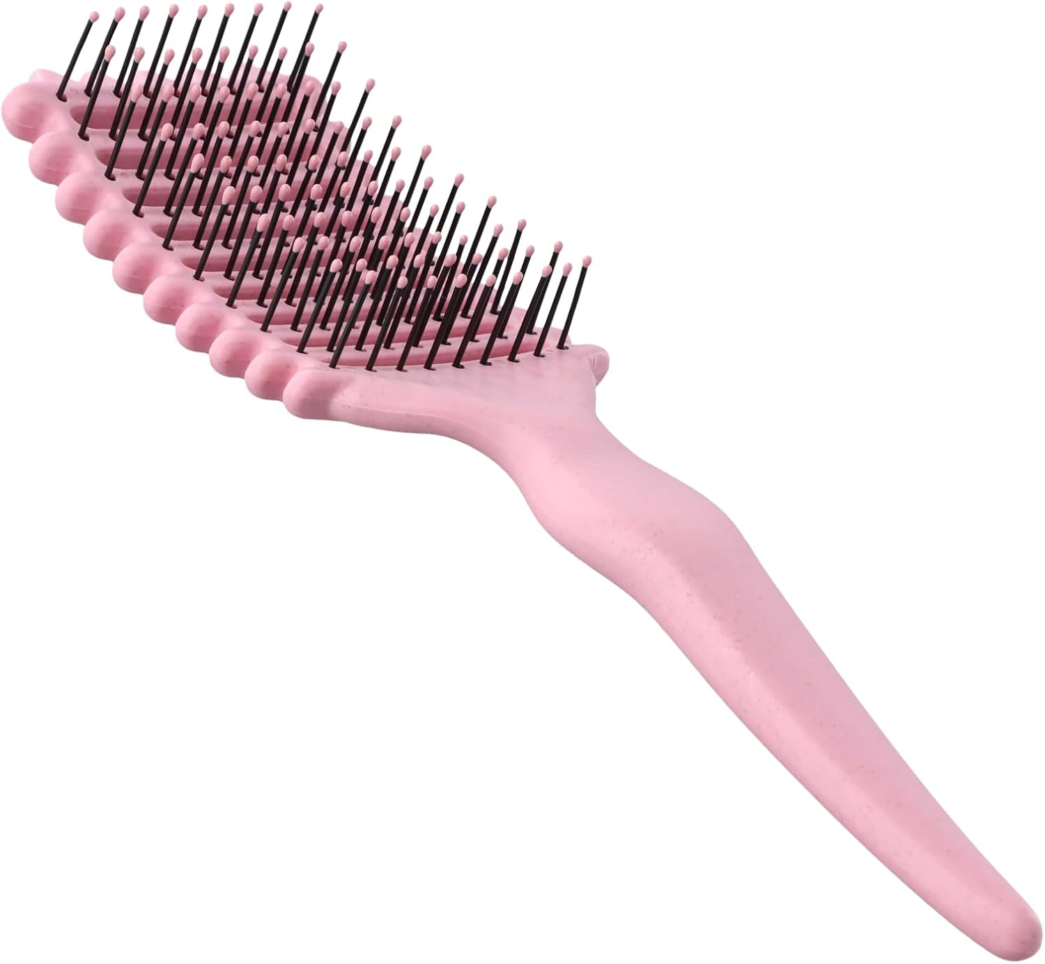Curling Brush, Curly Hair Brush, Hair Brush for Combing and Shaping, Curl Defining Brush Pink, Hair Brush, Curling Comb, Styling Brushes, Massage Brush Hair, Reduces Pulling and Curling Separation image number 3