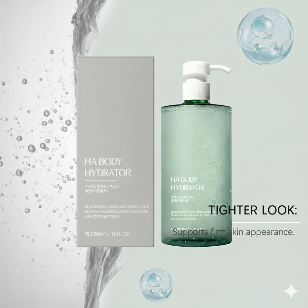 Hyaluronic Acid Body Serum, Refreshing with Nourishes Firming and Elasticity Boosts Body Lotion, Winter Hydrator Body Serum Hyaluronic, Deep Moisturization Lightweight Non-Greasy Body Lotion (1PCS) - 2Pcs image number 2