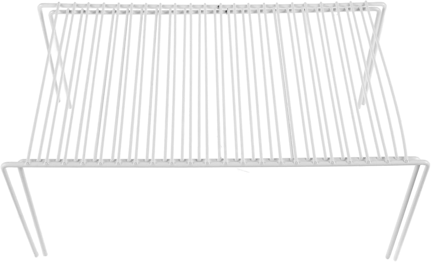 VOSAREA Expandable White Metal Kitchen Spice Rack, Retractable Wire Shelf Organizer for Cabinet and Countertop Storage, Telescopic Kitchen Cabinet Shelf for Seasoning and Utensils image number 2