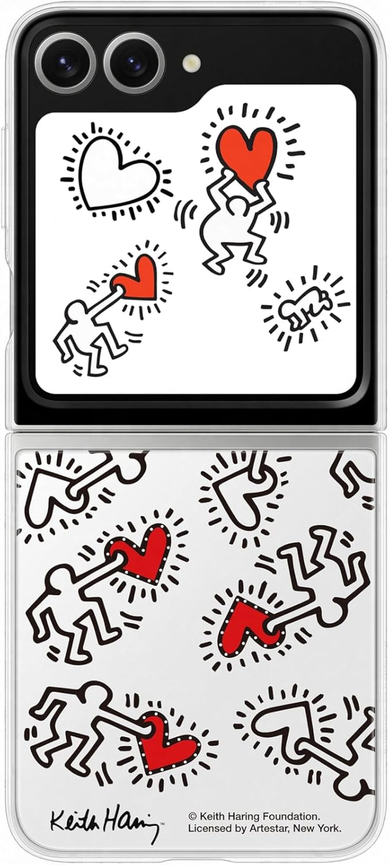 Samsung Flipsuit Case EF-ZF741 for Galaxy Z Flip7 FE, Z Flip6, Smartphone Cover, Mobile Phone Case, Protective Case, Insert Cards, White image number 1