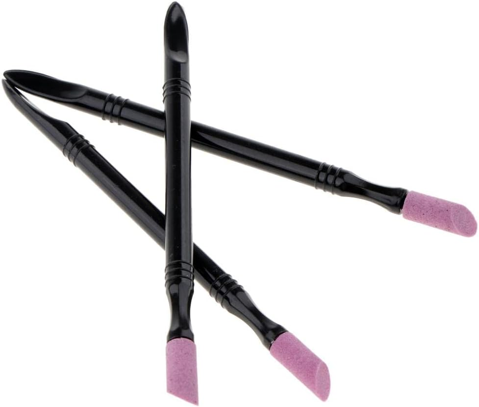 Cuticle Remover Pen Cuticle Pusher Cuticle Pusher with Quartz Stone Nail Art Tools Pack of 3 image number 1
