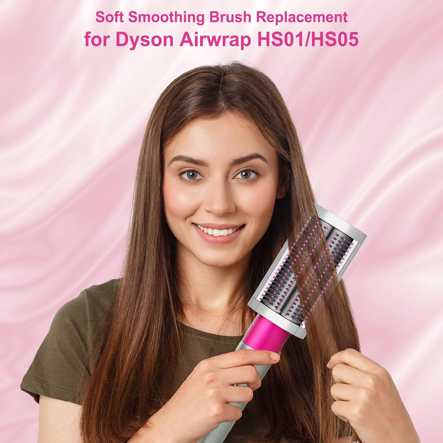 ZEPHBLOW Soft Smoothing Brush Replacment for Dyson Airwrap, Hair Stying Drying Comb for Fine Hair to Smoothing and Straight, Replacement Attachment for Part No.971891-05 image number 4