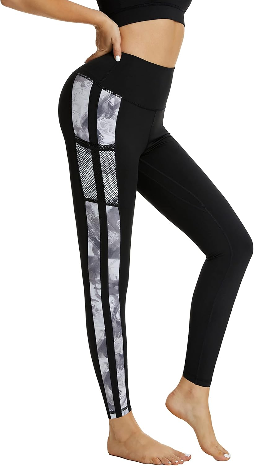 Buepeara Anti-Cellulite Women'S Sports Trousers with Pockets, High Waist Opaque Sports Leggings for Sports and Everyday Use image number 1