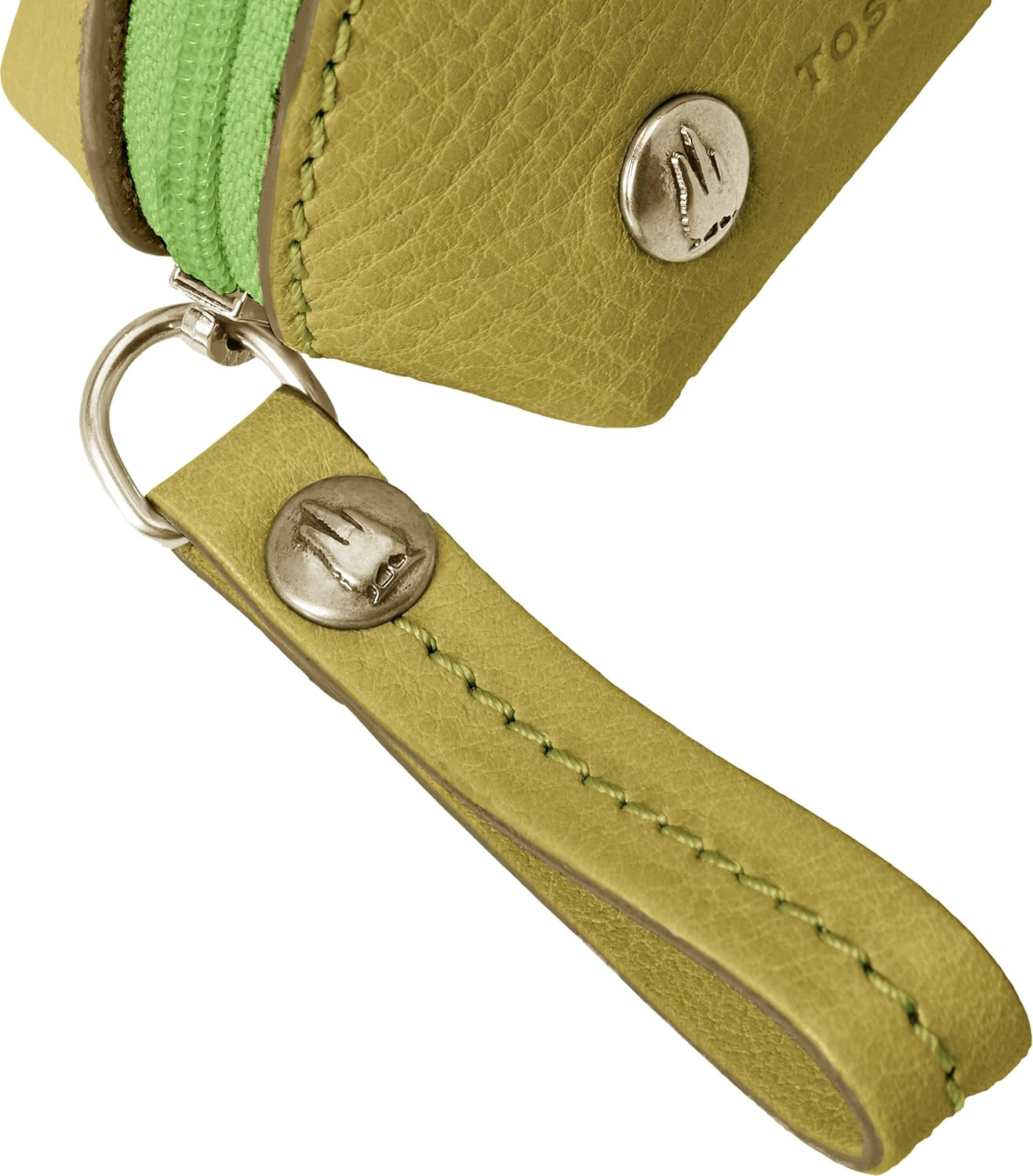 Tuscanera 644-VA Vachetta Leather Mini Mini Half Moon Pouch, XS - Green image number 5