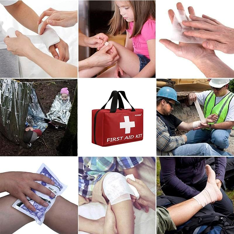 First Aid Kit - 110 Piece -For Hiking, Backpacking, Camping, Travel, Car and Cycling, Sports, Hiking or Office | Fully Packed with Emergency Supplies